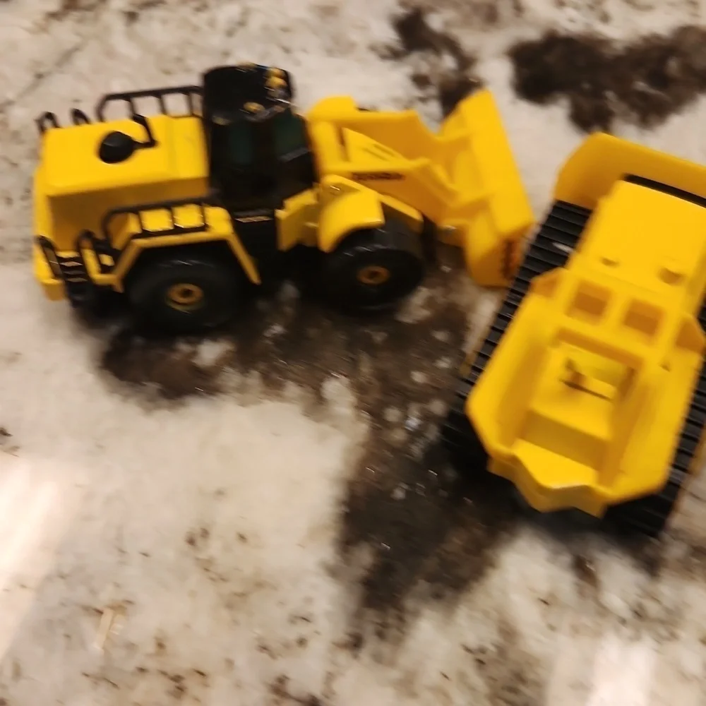 3 construction cars 2 Tonka and 1 road construction